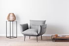 Fotoliu Jax Solo, Futon, 90x80x95 cm, metal, gri