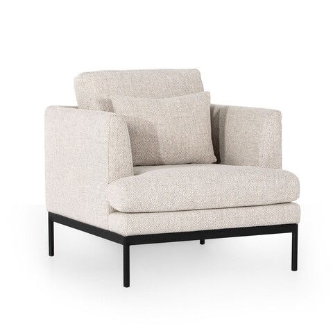 Fotoliu Pearl, Ndesign, 82x88x85 cm, lemn, crem