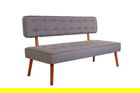 Canapea fixa Westwood Loveseat, Zeon, 2 locuri, 140x64x78 cm, lemn, gri