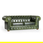 Canapea fixa Cupon, Ndesign, 2 locuri, 185x100x78 cm, lemn, verde