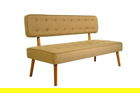 Canapea fixa Westwood Loveseat, Zeon, 2 locuri, 140x64x78 cm, lemn, ciocolatiu