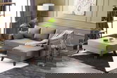 Coltar extensibil pe dreapta Bella Mini, Balcab Home, 205x81x85 cm, lemn, maro
