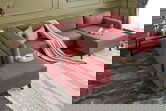 Coltar extensibil Eris, Balcab Home, 300x78x80 cm, lemn, rosu