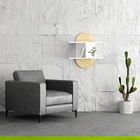Raft Auro, Decortie, 67x22x74 cm, PAL melaminat, alb/oak