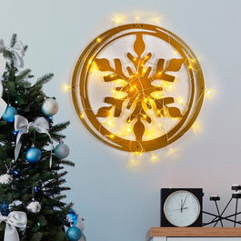 Decoratiune de luminoasa XMASGOLD-020, Tanelorn, 62x56 cm, metal, auriu