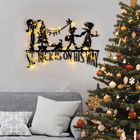 Decoratiune de luminoasa XMASBLACK-011, Tanelorn, 70x74 cm, metal, negru