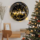 Decoratiune de luminoasa XMASBLACK-019, Tanelorn, 61x61 cm, metal, negru