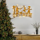 Decoratiune de luminoasa XMASGOLD-011, Tanelorn, 70x74 cm, metal, auriu