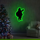 Lampa de perete Santa Claus 2, Neon Graph, 32x52 cm, verde