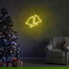 Lampa de perete Bells, Neon Graph, 30x24x2 cm, galben