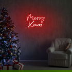 Lampa de perete Merry Christmas, Neon Graph, 43x33x2 cm, rosu