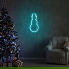 Lampa de perete Snowman, Neon Graph, 18x35x2 cm, albastru