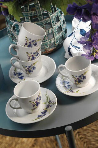 Set de cafea Kutahya Porselen, YS12KT1110886, 12 piese, portelan