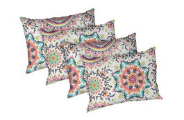 Set 4 perne Kantha, microfibra matlasata Alcam, 50x70 cm