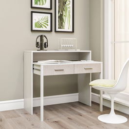 Birou Study, Kalune Design, 99x66x88 cm, PAL, alb