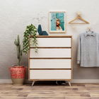 Comoda Suvera, Mod Design, 70x40x86 cm, natural/alb