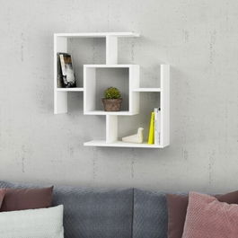 Raft pentru perete, Homitis, Parantez - White, 20x71x71 cm