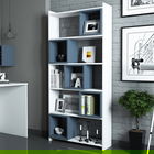 Biblioteca Box, Hommy Craft, 80x22x170 cm, alb/albastru