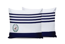 Set 2 fete de perna, 60x60 cm, 100% bumbac ranforce, Beverly Hills Polo Club, BHPC 003, albastru inchis