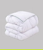 Pilota matlasata Double, 195x215 cm, 100% poliester, 300 gr/mp, Cotton Box, Aloe Vera, alb