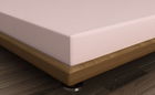 Cearceaf de pat cu elastic, 90x200 cm, 100% bumbac ranforce, Patik, Dusty Rose, roz pudra