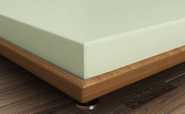 Cearceaf de pat cu elastic, 160x200 cm, 100% bumbac ranforce, Patik, Green, verde