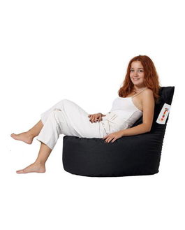 Fotoliu, Bean Bag Baton, Ferndale, 70x70 cm, poliester impermeabil, negru