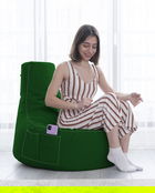 Fotoliu puf, Bean Bag, Ferndale Sport, 70x80 cm, poliester impermeabil, verde