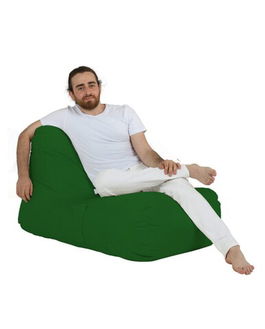 Fotoliu puf, Bean Bag, Ferndale Trendy, 105x75 cm, poliester impermeabil, verde