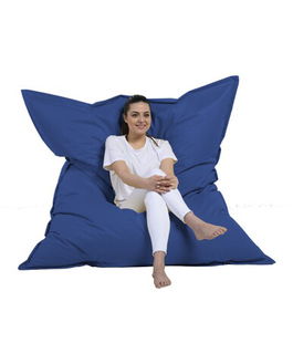 Fotoliu puf, Bean Bag, Ferndale Giant, 140x180 cm, poliester impermeabil, albastru