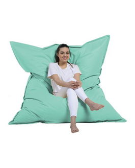 Fotoliu puf, Bean Bag, Ferndale Giant, 140x180 cm, poliester impermeabil, turcoaz