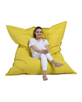 Fotoliu puf, Bean Bag, Ferndale Giant, 140x180 cm, poliester impermeabil, galben