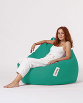 Fotoliu puf, Bean Bag, Ferndale Premium XXL, 115x130 cm, poliester impermeabil, turcoaz