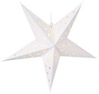 Decoratiune luminoasa Star, Ø60 cm, hartie, alb