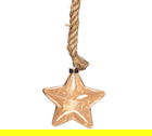 Decoratiune luminoasa Rope Star, 15 LED-uri, Ø18 cm, sticla