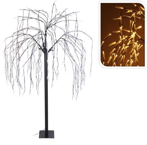 Decoratiune luminoasa Willow Tree, 400 LED-uri, H180 cm, lumina calda