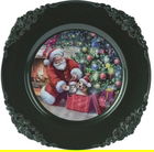 Platou Santa w cat and dog, Ø33 cm, polipropilena, verde