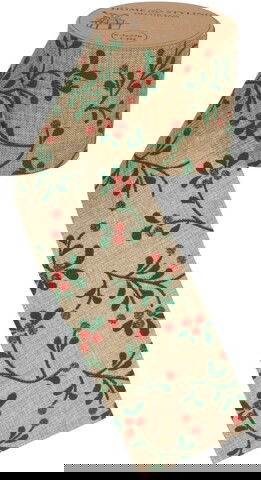 Panglica decorativa Berrie, 270x6.3 cm, poliester, maro
