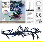 Instalatie Cluster Light, 768 LED-uri, 500 cm, lumina multicolora
