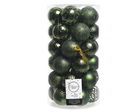 Cutie cu 37 globuri Pine Green, Decoris, Ø6 cm, plastic, verde