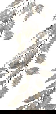Ghirlanda decorativa Leaves, Decoris, 18x1.2x150 cm, plastic, argintiu