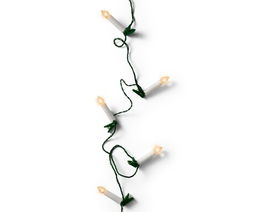 Instalatie Candle Lights, Lumineo, 725 cm, verde/alb