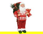 Decoratiune Santa w giftbag, Decoris, 25x15x45 cm, acril, multicolor