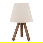 Lampa de masa, AYD-1970, Insignio, 22 x 33 cm, 1 x E27, 60W, alb/maro