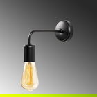 Aplica de perete, Denge - 3434, Opviq, 8 x 20 x 15 cm, 1 x E27, 40W, negru