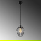 Lustra, Tel - 6676, Opviq, 20 x 116 cm, 1 x E27, 40W, negru
