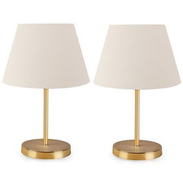 Lampa de masa 2 piese, AYD - 2339, Insignio, 22 x 37 cm, 1 x E27, 60W, crem