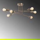 Lustra, Fleur - 1504, Tatum, 66 x 66 x 27 cm, 6 x E27, 40W, aramiu antic