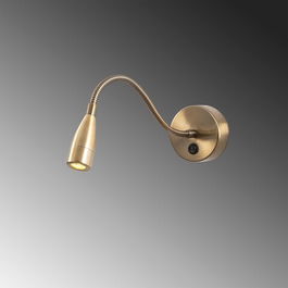 Aplica de perete, Reading - 3247, Tatum, 8 x 38 x 15 cm, LED, 1W, aramiu antic