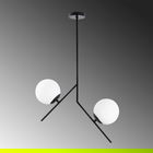 Lustra, Dolunay - 144-AV, Sheen, 43 x 15 x 74 cm, 1 x E27, 40W, negru